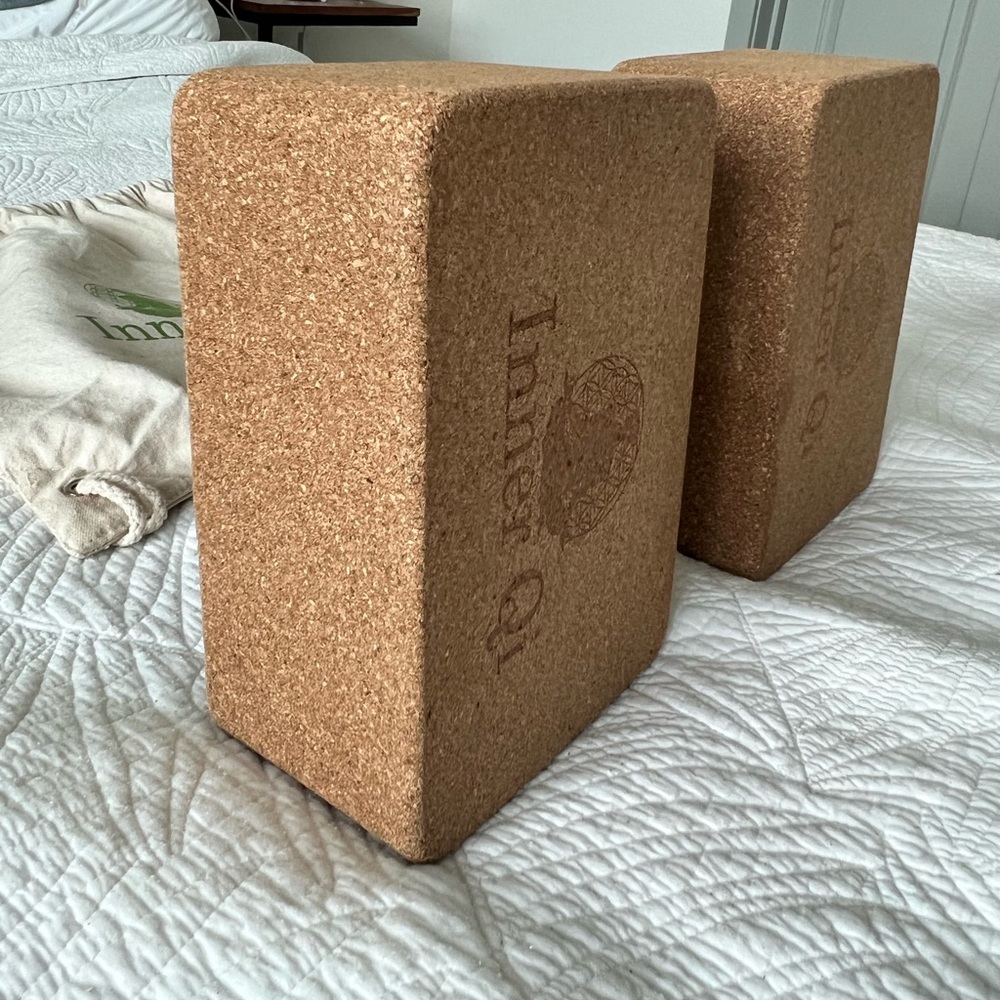Cork yoga blocks